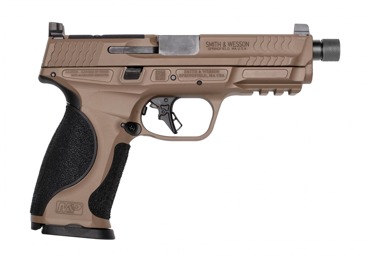 SMITH & WESSON M&P M2.0 METAL OR NTS FDE 9MM 4.625" T.B. 2-17RD